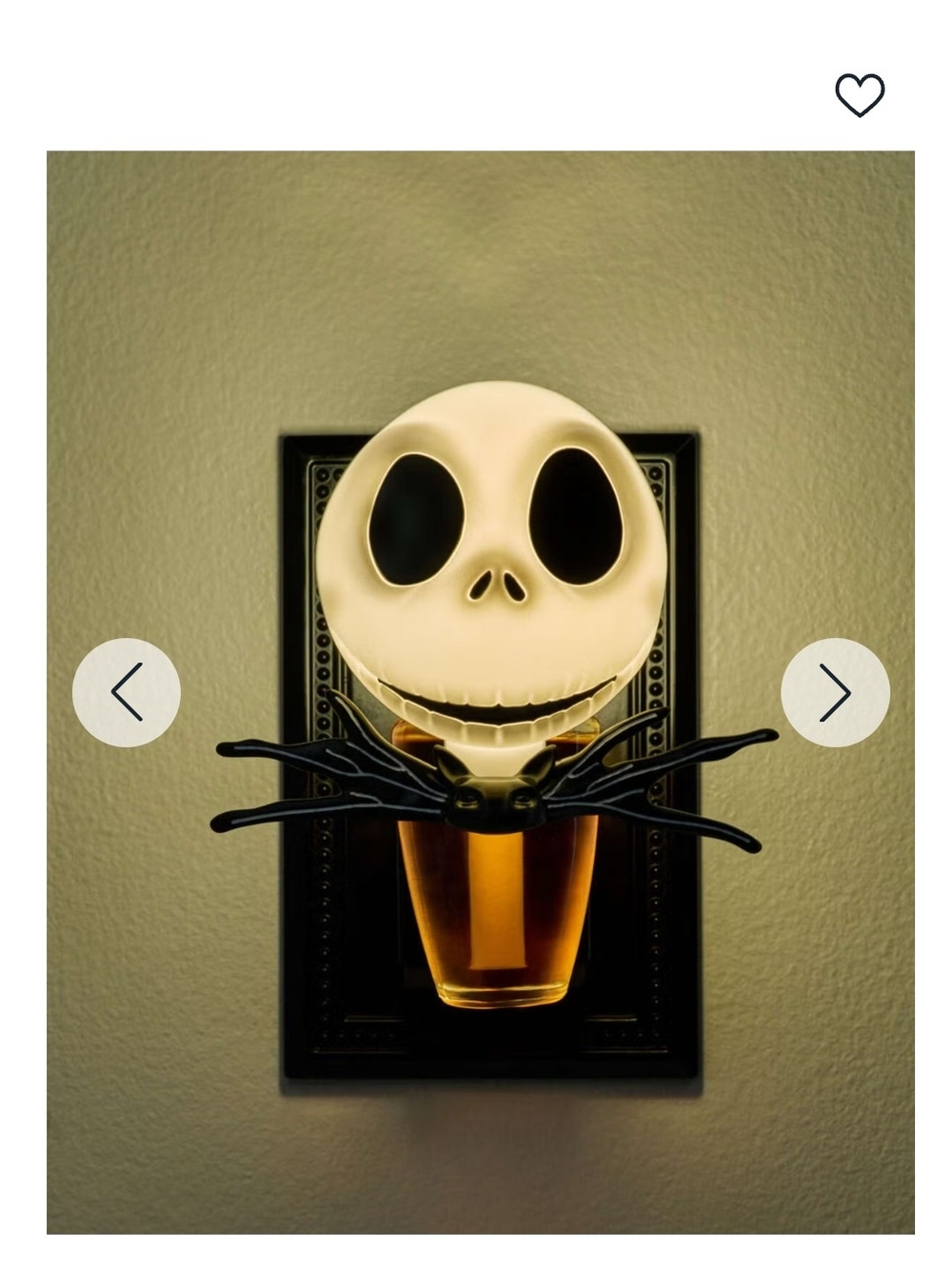 Bath & Body Works Jack Nightlight Wallflowers Plug- Nightmare Before Christmas